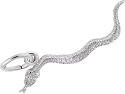 Rembrandt Charms Snake Memorial Keepsake, Silver, 26.3 x 3.18-mm