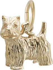 Rembrandt Charms West Highland Terrier Memorial Keepsake, Gold, 13.1 x 12.43-mm slide 2 of 3