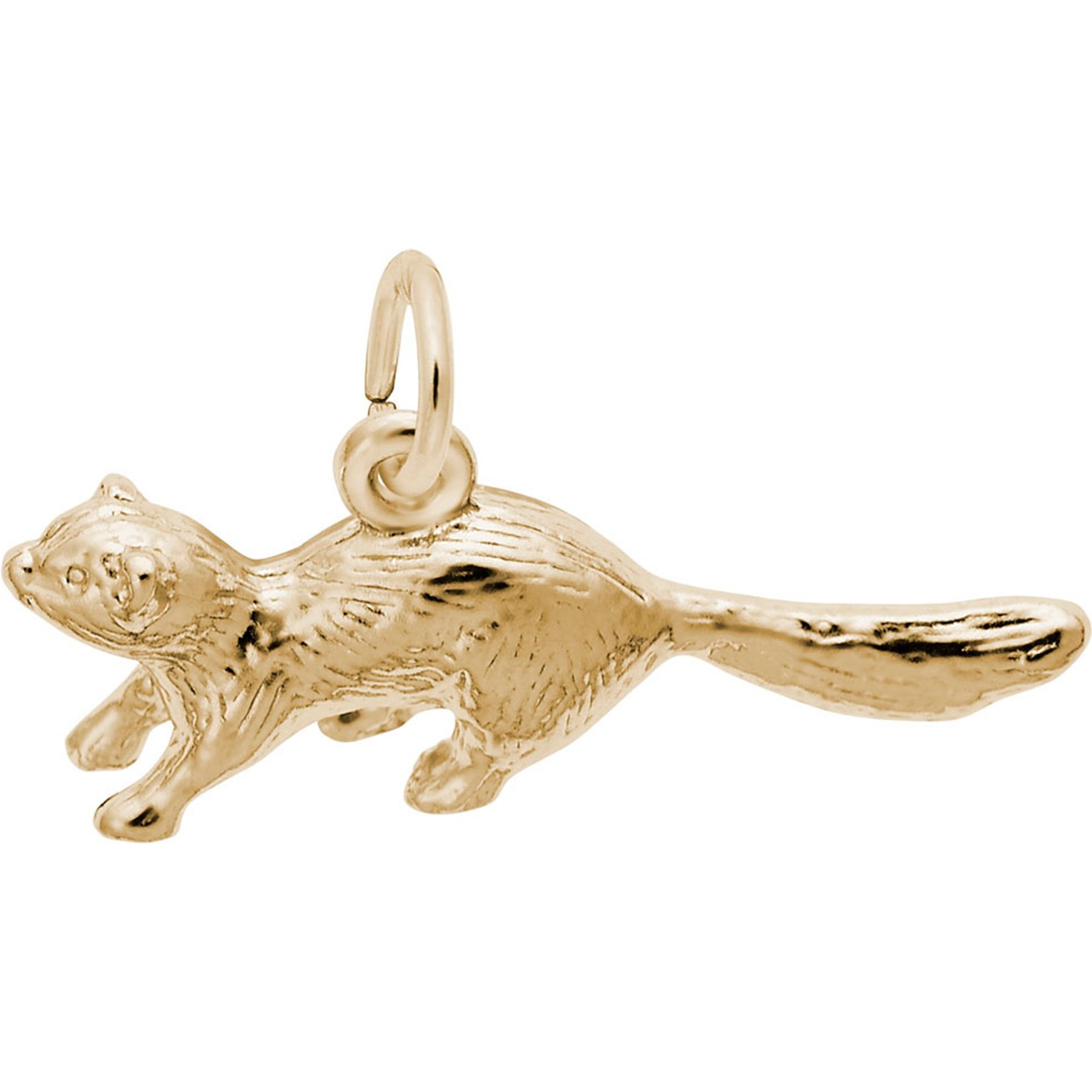 Rembrandt Charms Ferret Memorial Keepsake, Gold, 22.77 x 6.5-mm