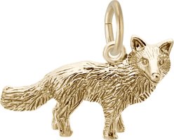 Rembrandt Charms Fox Memorial Keepsake, Gold, 19.89 x 10.32-mm