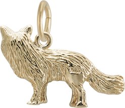 Rembrandt Charms Fox Memorial Keepsake, Gold, 19.89 x 10.32-mm slide 2 of 2