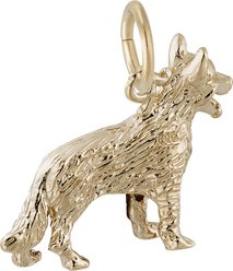 Rembrandt Charms German Shepherd Memorial Keepsake, Gold, 21.2 x 15.89-mm slide 2 of 2