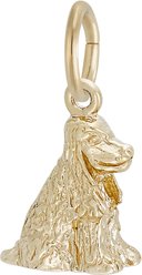 Rembrandt Charms Cocker Spaniel Memorial Keepsake, Gold, 10.11 x 11.97-mm