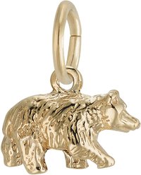Rembrandt Charms Black Bear Memorial Keepsake, Gold, 11.26 x 6.5-mm slide 2 of 2
