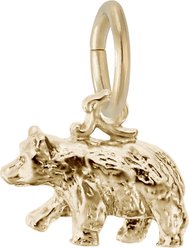 Rembrandt Charms Black Bear Memorial Keepsake, Gold, 11.26 x 6.5-mm