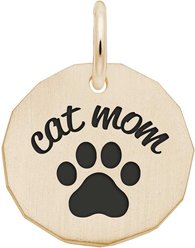 Rembrandt Charms Cat Mom Memorial Keepsake, Gold, 16 x 16-mm