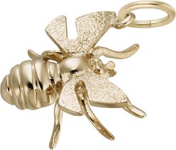 Rembrandt Charms Bee Memorial Keepsake, Gold, 18.59 x 15.62-mm slide 2 of 3