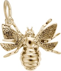 Rembrandt Charms Bee Memorial Keepsake, Gold, 18.59 x 15.62-mm