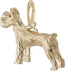 Rembrandt Charms Schnauzer Memorial Keepsake, Gold, 16.89 x 17.33-mm slide 2 of 2