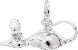 Rembrandt Charms Mouse Memorial Keepsake, Silver, 20.67 x 8.18-mm