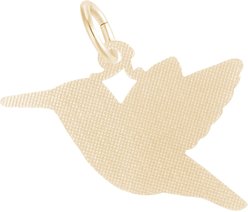 Rembrandt Charms Hummingbird Painted Memorial Keepsake, Gold, 24.64 x 13.97-mm slide 2 of 2
