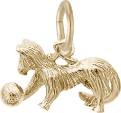 Rembrandt Charms Cat Memorial Keepsake, Gold, 8.85 x 17.19-mm