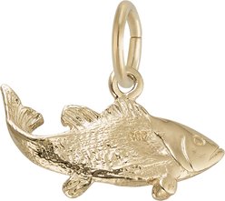 Rembrandt Charms Fish Memorial Keepsake, Gold, 19.24 x 8.23-mm slide 2 of 2