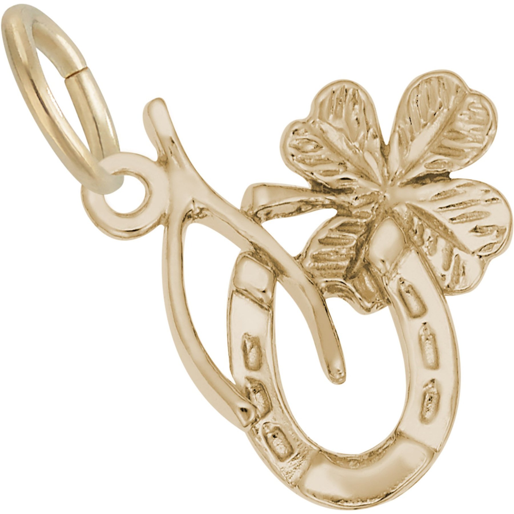 Rembrandt Charms Good Luck Memorial Keepsake, Gold, 14.59 x 10.95-mm