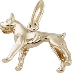 Rembrandt Charms Boxer Memorial Keepsake, Gold, 18.23 x 16.49-mm slide 2 of 3