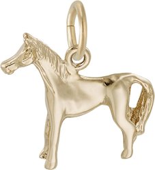 Rembrandt Charms Horse Memorial Keepsake, Gold, 18.92 x 15.05-mm