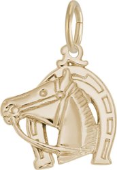 Rembrandt Charms Horse Memorial Keepsake, Gold, 15.79 x 14.09-mm