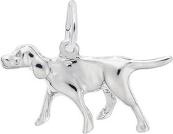Rembrandt Charms Retriever Memorial Keepsake, Silver, 21.76 x 11.38-mm