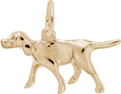 Rembrandt Charms Retriever Memorial Keepsake, Gold, 21.76 x 11.38-mm