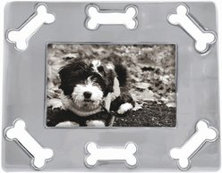 Mariposa Open Dog Bone Border Picture Frame, Silver, 4 x 6 in