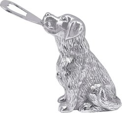 Mariposa Sitting Lab Bottle Opener, Silver