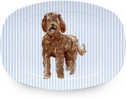 Mariposa Best Friends Labradoodle Serving Platter, Blue