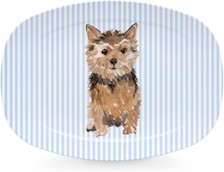 Mariposa Best Friends Norfolk Terrier Serving Platter, Blue
