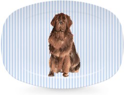 Mariposa Best Friends Brown Newfoundland Serving Platter, Blue