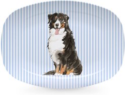 Mariposa Best Friends Bernese Mountain Dog Serving Platter, Blue