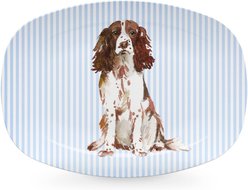 Mariposa Best Friends Springer Spaniel Serving Platter, Blue
