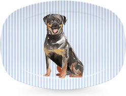 Mariposa Best Friends Rottweiler Serving Platter, Blue slide 1 of 2