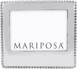 Mariposa Beaded Statement Picture Frame, Silver, 5 x 7 in slide 1 of 3