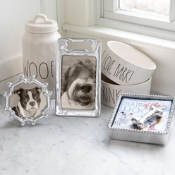 Mariposa Dog Bone Round Picture Frame, Silver, 4 x 6 in slide 2 of 3