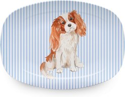 Mariposa Best Friends Cavalier King Serving Platter, Blue