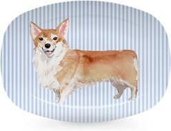 Mariposa Best Friends Corgi Serving Platter, Blue slide 1 of 2