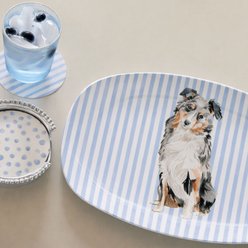 Mariposa Best Friends Australian Shepherd Serving Platter, Blue slide 2 of 2