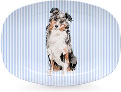 Mariposa Best Friends Australian Shepherd Serving Platter, Blue