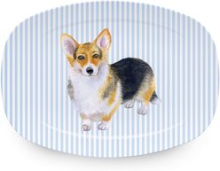 Mariposa Best Friends Pembroke Corgi Serving Platter, Blue