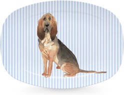 Mariposa Best Friends Bloodhound Serving Platter, Blue