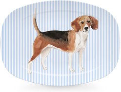 Mariposa Best Friends Beagle Serving Platter, Blue
