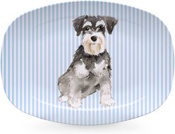 Mariposa Best Friends Miniature Schnauzer Serving Platter, Blue