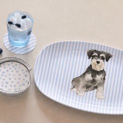 Mariposa Best Friends Miniature Schnauzer Serving Platter, Blue slide 2 of 2