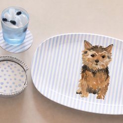 Mariposa Best Friends Norfolk Terrier Serving Platter, Blue slide 2 of 2