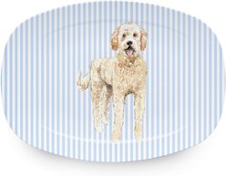 Mariposa Best Friends Goldendoodle Serving Platter, Blue