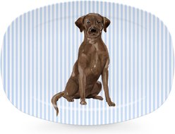 Mariposa Best Friends Chocolate Lab Serving Platter, Blue