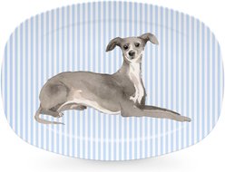 Mariposa Best Friends Italian Greyhound Serving Platter, Blue