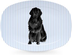Mariposa Best Friends Black Newfoundland Serving Platter, Blue