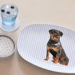 Mariposa Best Friends Rottweiler Serving Platter, Blue slide 2 of 2
