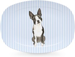 Mariposa Best Friends Boston Terrier Serving Platter, Blue