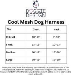 Doggie Design Cool Mesh Dog Harness with Leash, Pink Hawaiian Floral, Large: 19 to 21-in chest slide 2 of 4